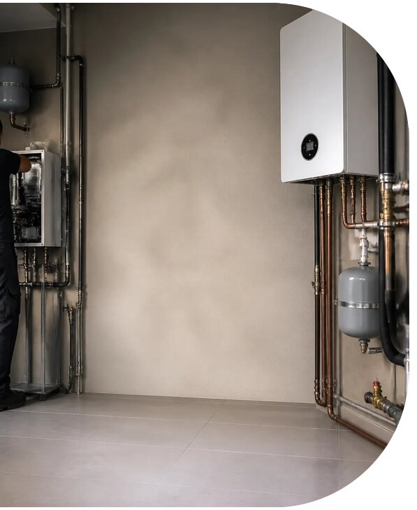 Замена котла отопления в Юрге с гарантией и подключением