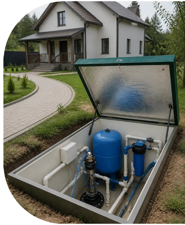 Автономное водоснабжение дома в Юрге от 160440 р. | АПаруса-Юрг