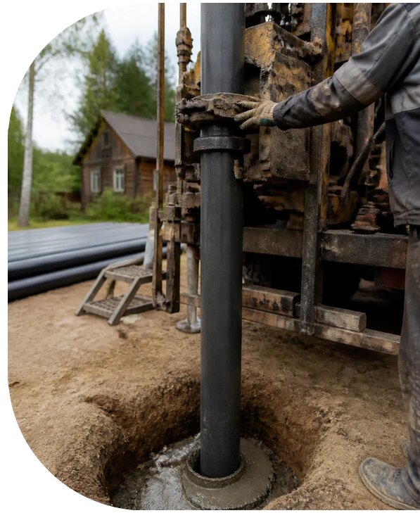 Обсадка скважины на воду в Юрге от 2674 р. | АПаруса-Юрг