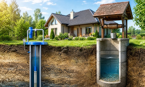 Автономное водоснабжение загородного дома Юрга: скважина или колодец